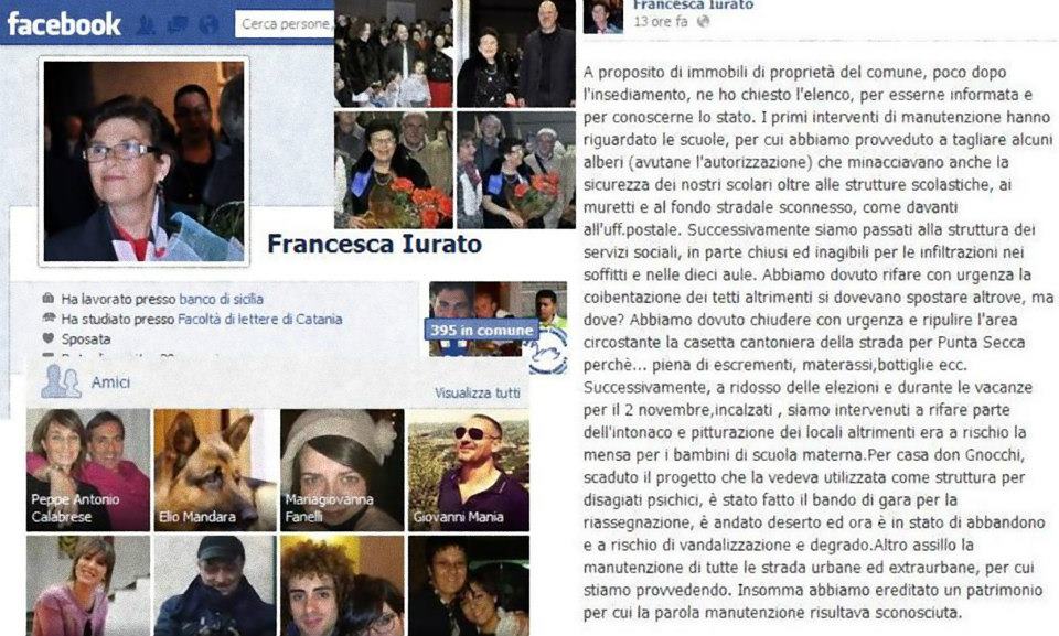  Il sindaco scrive su Facebook. E scatena la reazione degli ex candidati Barone e Mandarà