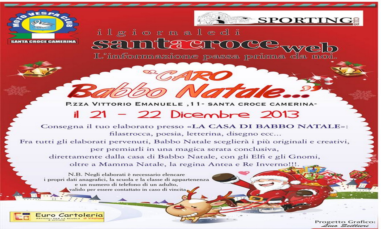  Dalla Lapponia a Santa Croce: fate visita a Babbo Natale e partecipate al nostro concorso a premi