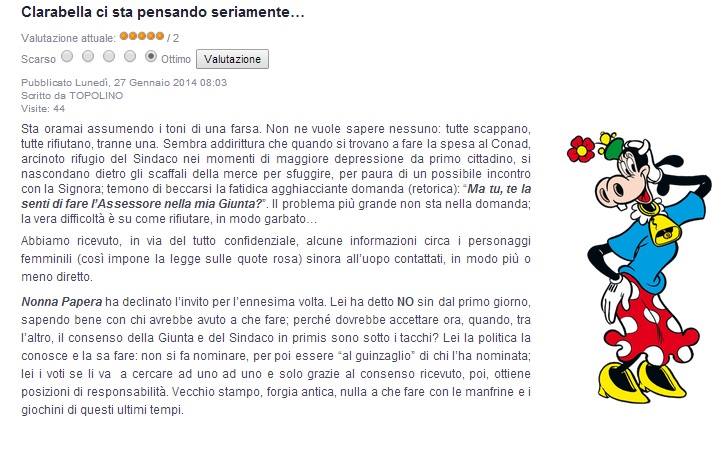  Il toto-assessore sbarca nella magica Paperopoli: nella parodia di ‘Noi ci crediamo’ la favorita è…