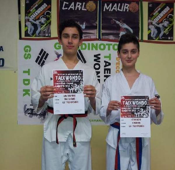  La Gs Taekwondo continua a stupire in giro per l’Italia: Manera e Distefano super fra i cadetti