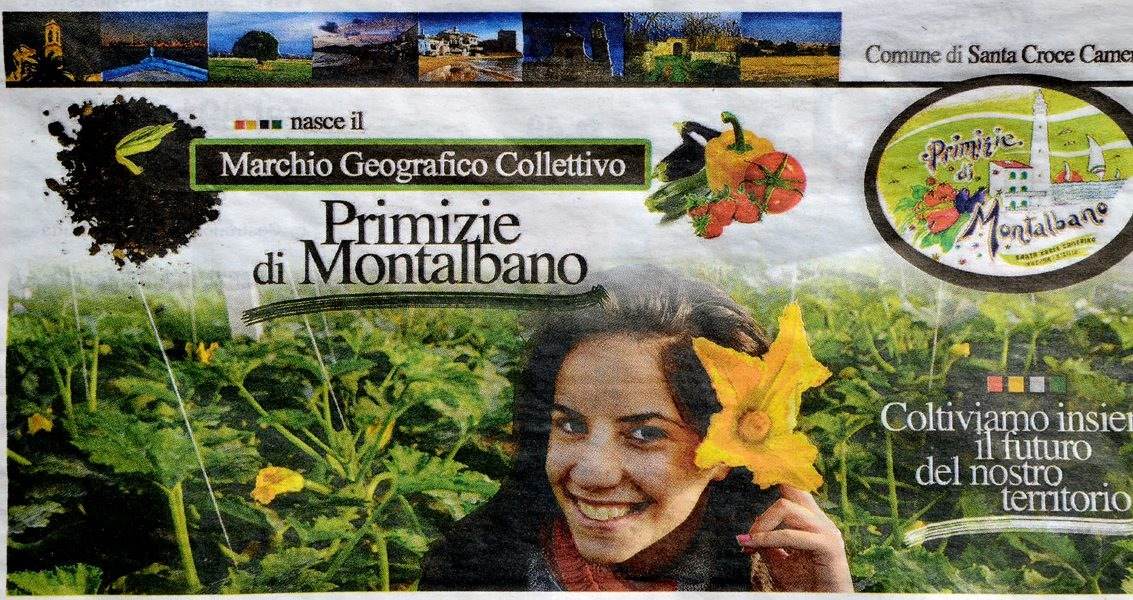 Il marchio ‘Primizie di Montalbano’ finisce su Repubblica: lunedì 28 sarà presentato in Biblioteca