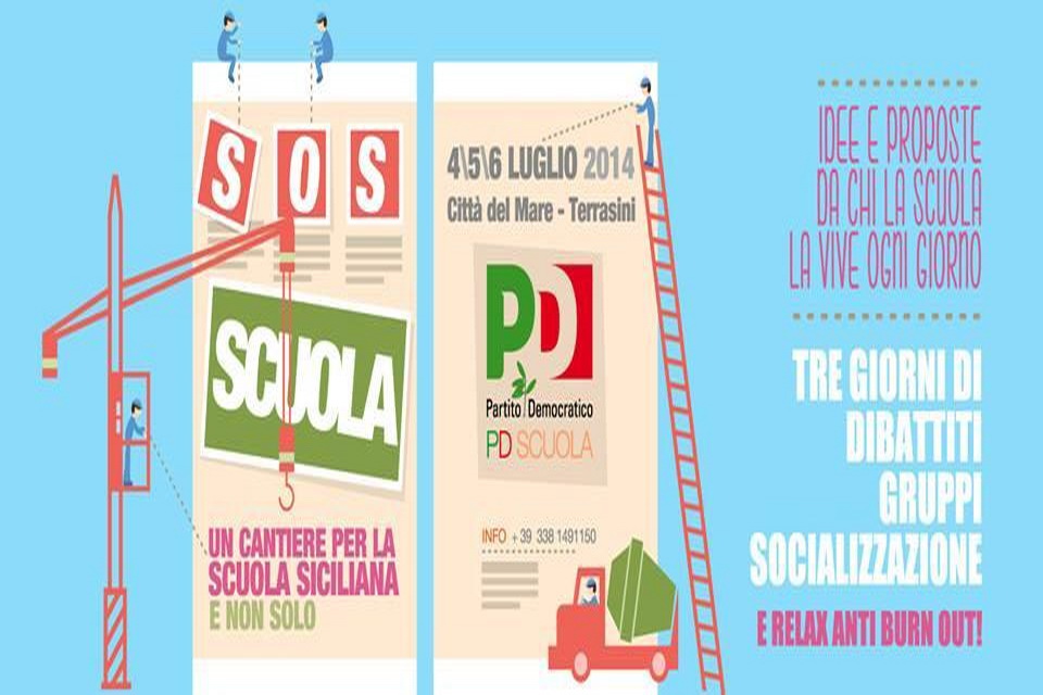  Scuola, il Pd organizza un serbatoio di pensiero a Terrasini: da venerdì 4 luglio a domenica 6
