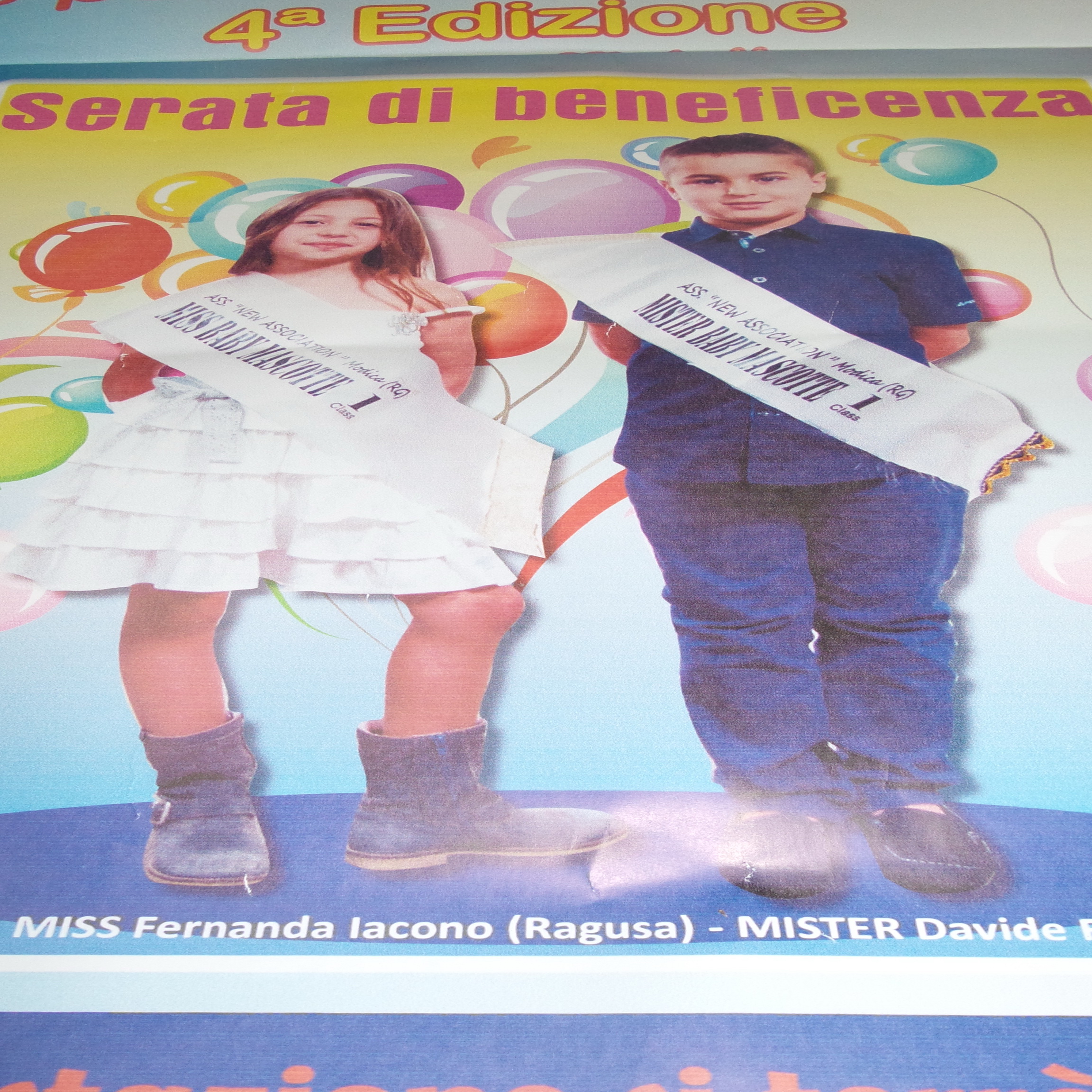  Ecco “Miss e Mister baby mascotte 2014”: lunedì a Modica 4° concorso per i bambini dai 3 ai 10 anni