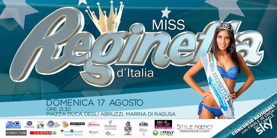  ‘Miss Reginetta d’Italia’ a Marina di Ragusa: la finale regionale è in programma domenica 17 agosto