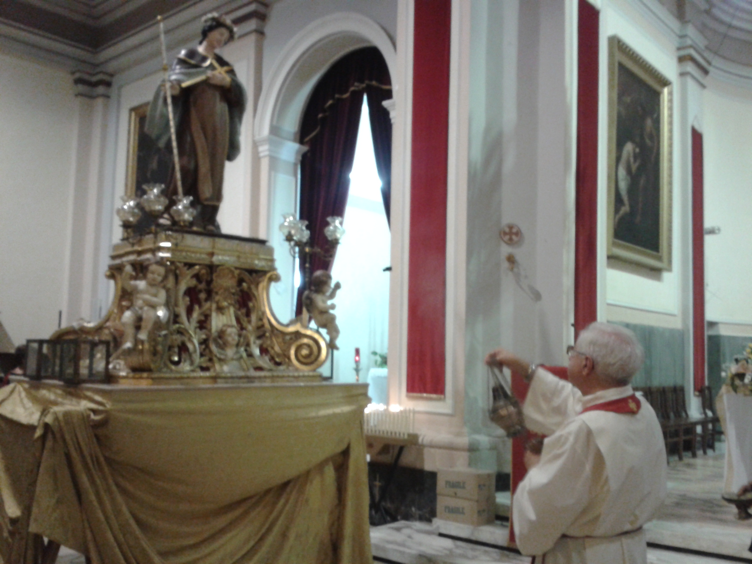  Il simulacro di Santa Rosalia è vicino all’altare: può cominciare la settimana dei festeggiamenti FOTO