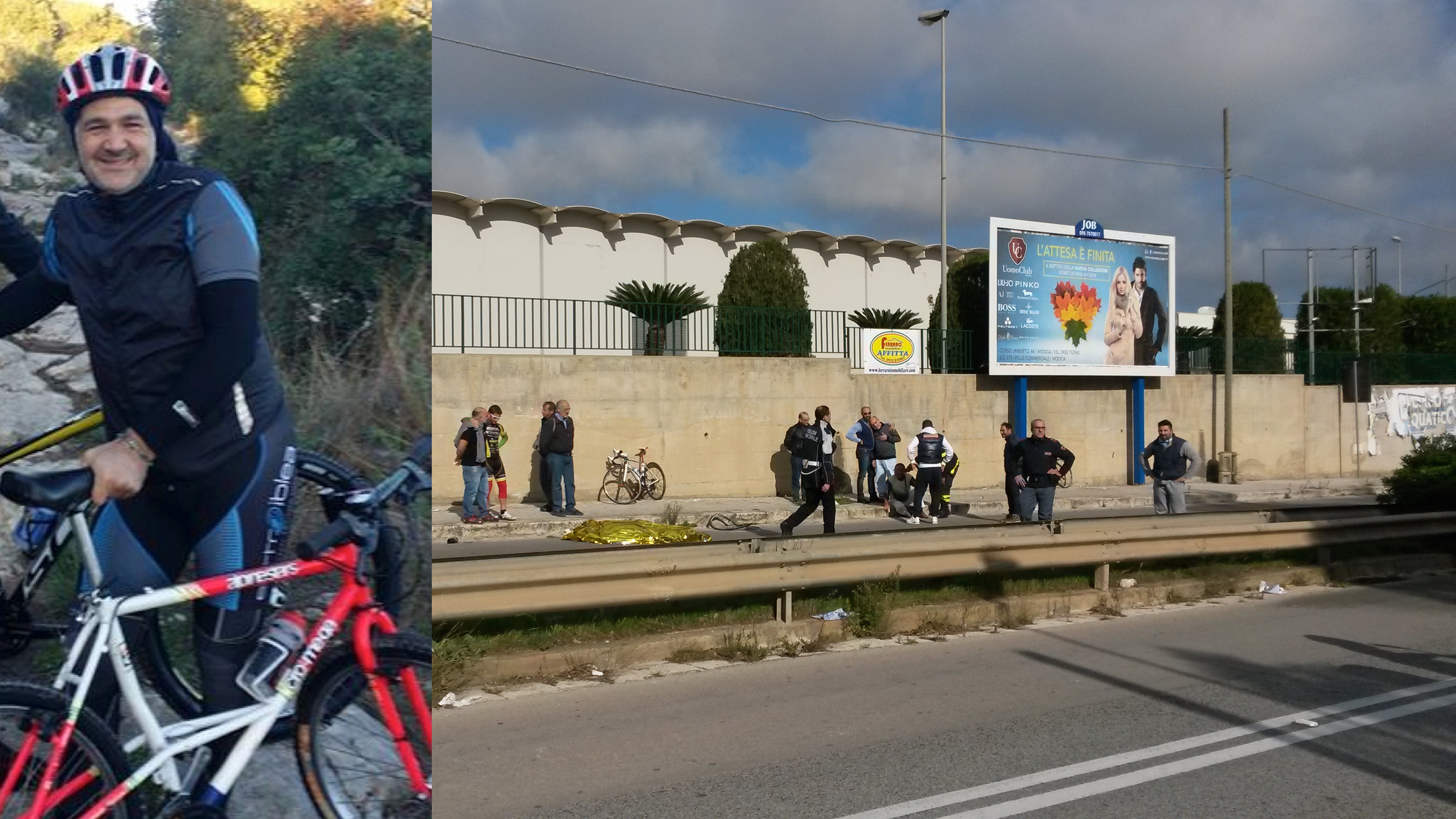  Tremendo impatto sulla Ragusa-Mare: perde la vita un ciclista di 43 anni
