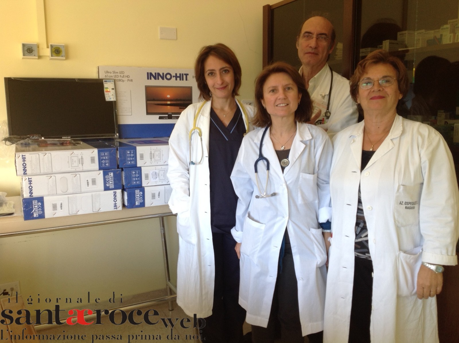  Il signor Massimo Fichera dona 8 televisori al reparto di Pediatria dell’Ospedale Maria Paternò Arezzo