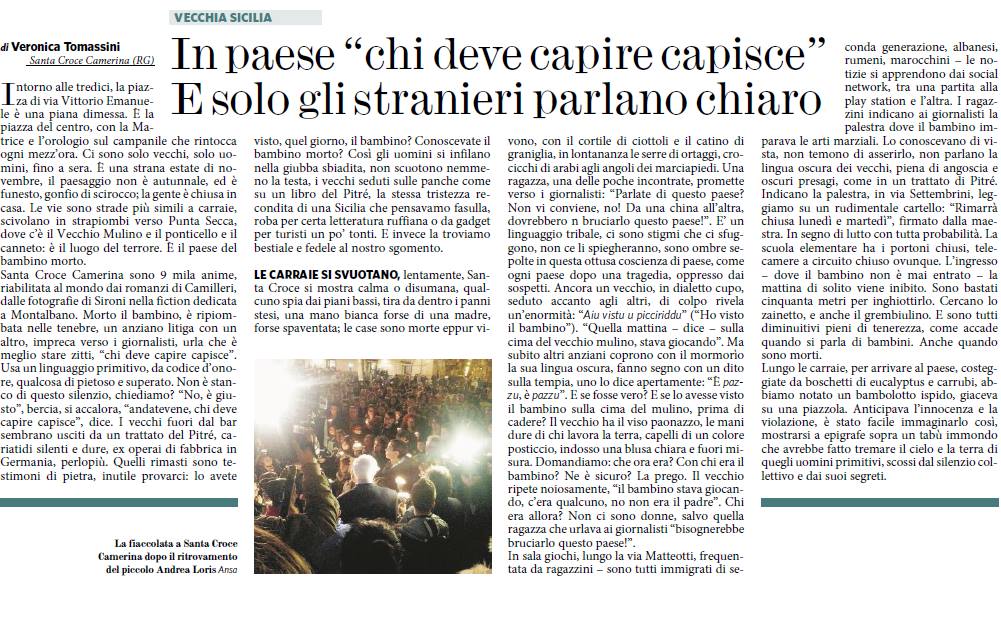  L’articolo del Fatto che fa infuriare S.Croce. Agnello: “Adire le vie legali”