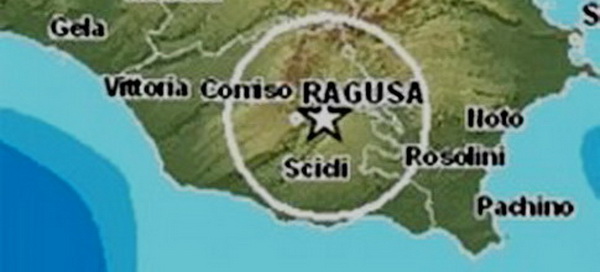  Provincia – Scossa di terremoto di magnitudo 2.3 nella notte tra Ragusa, Comiso e Chiaramonte Gulfi