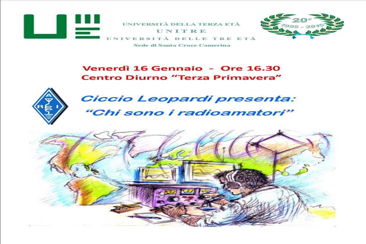  Santa Croce – Radioamatori, promosso un incontro dell’Unitrè presso il centro diurno “Terza Primavera”