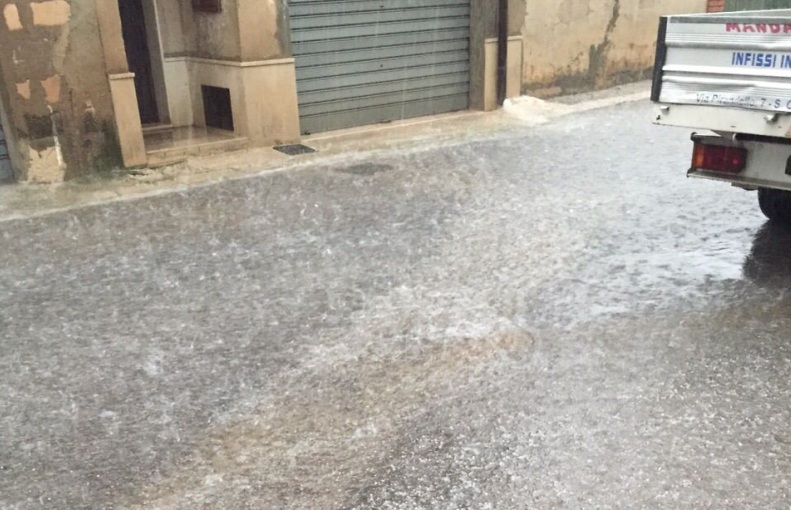  Violenta grandinata su Santa Croce: si muove la Protezione Civile FOTO