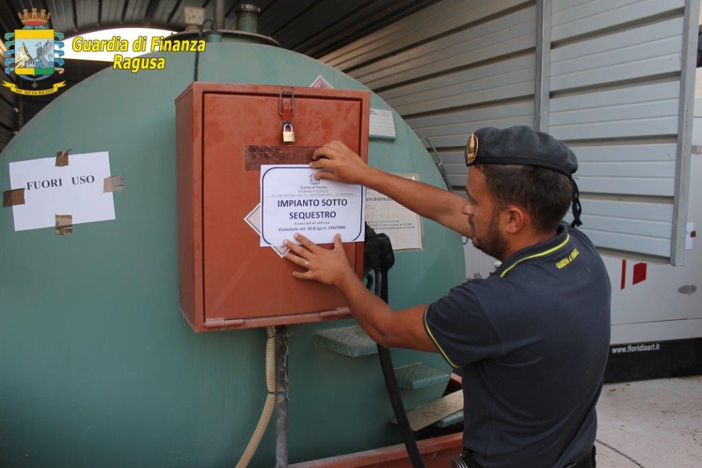 Ispica – Sequestrato dalla Guardia di Finanza impianto di distribuzione carburanti illegale