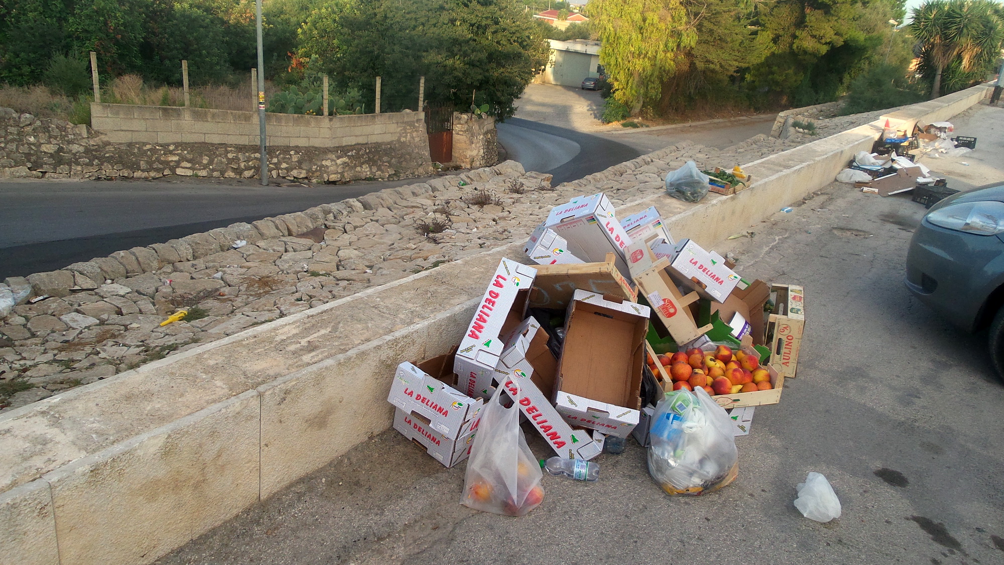  Il mercatino del venerdì diventa discarica: i rifiuti lasciati a marcire