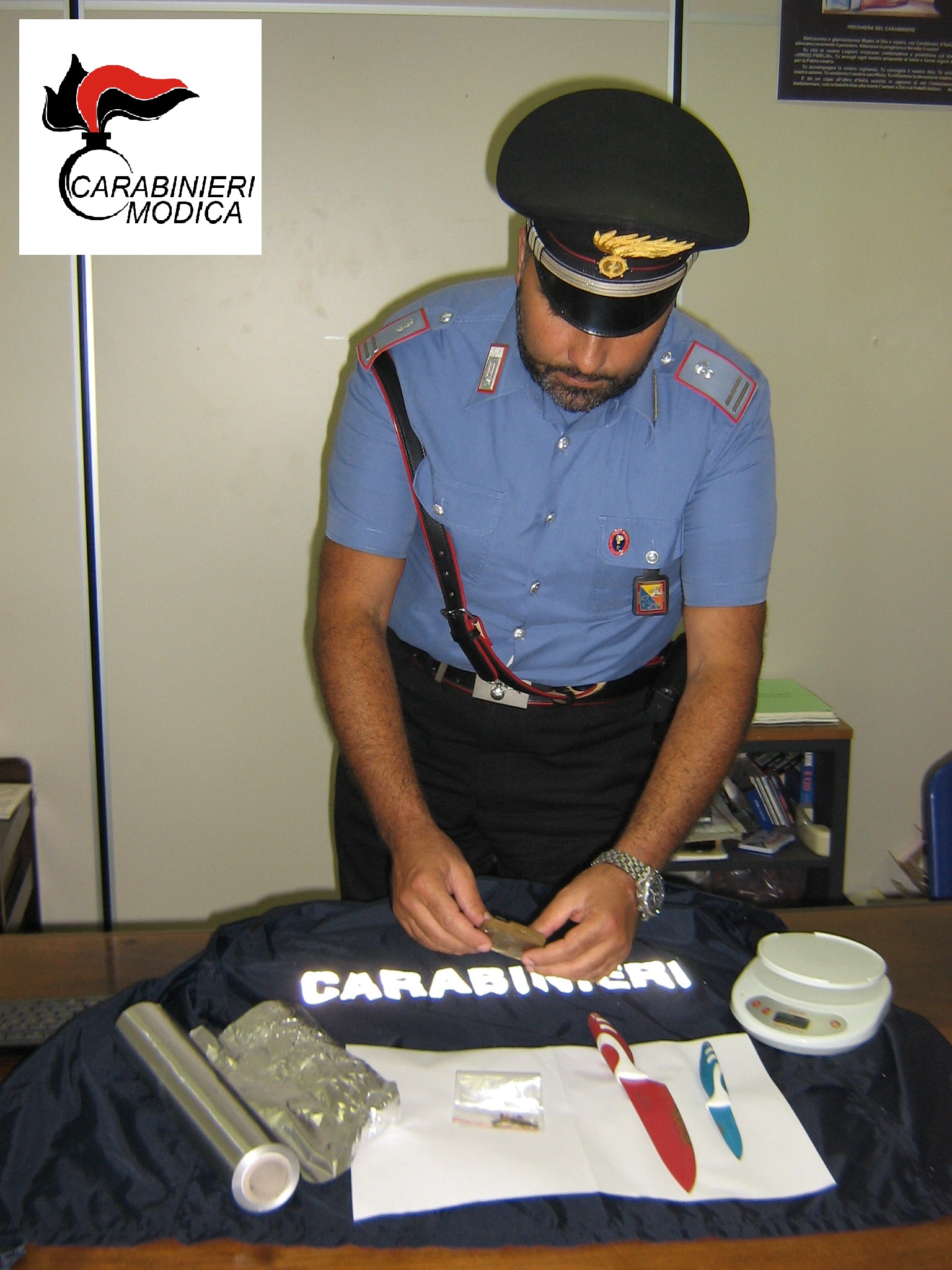  Ispica – Operazione antidroga dei Carabinieri, un arresto e sequestro di diversi grammi di hashish