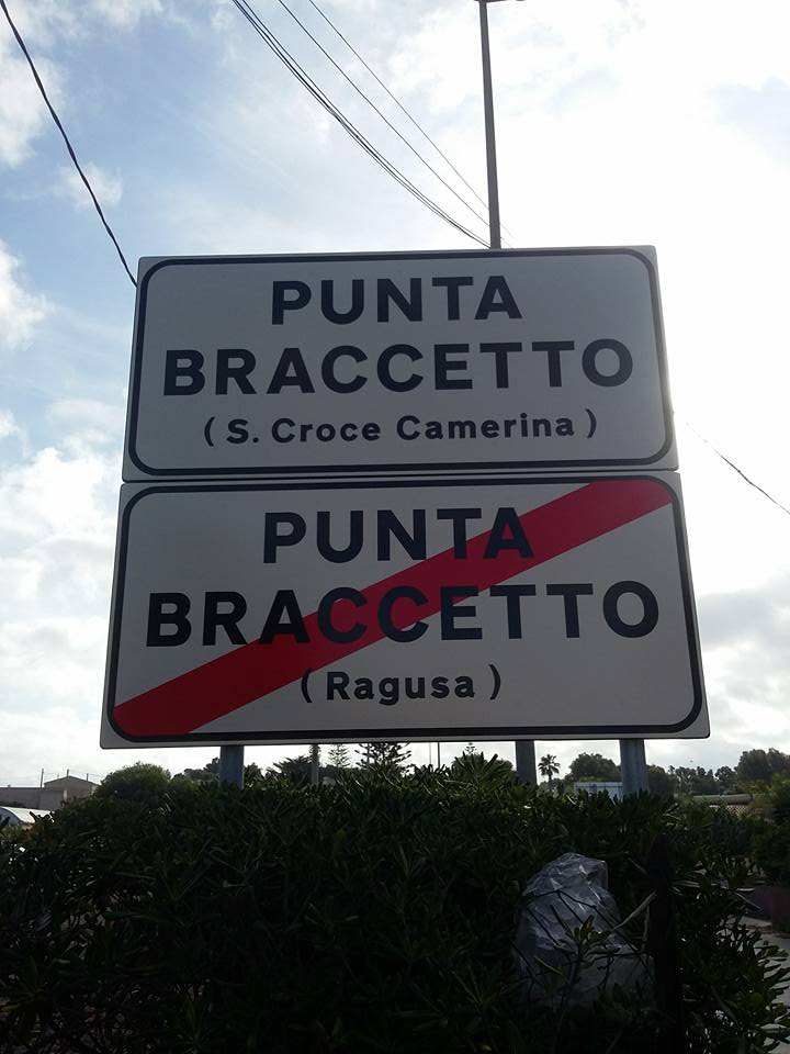  Nuovo cartello alla “frontiera” di P.Braccetto: era davvero necessario?