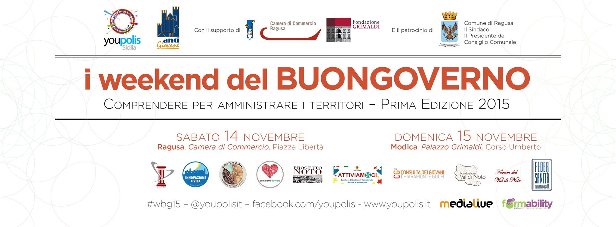  Youpolis e Anci Giovani presentano a Ragusa “I weekend del Buongoverno”