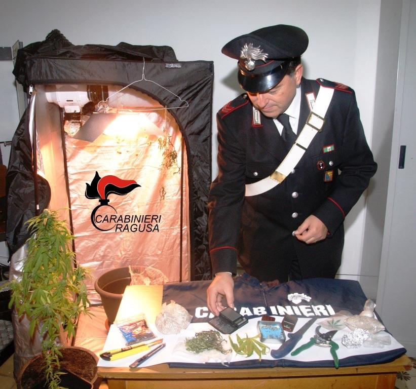  Comiso – Carabinieri arrestano coltivatore diretto… di cannabis, sequestrata sostanza pronta all’uso