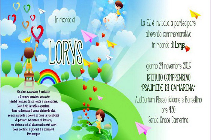  Una targa in memoria di Loris: il 29 novembre cerimonia a scuola