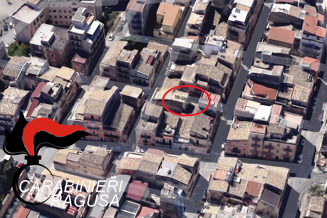  Ragusa – Tenta il suicidio dal secondo piano, bloccato in extremis dal comandante dei carabinieri