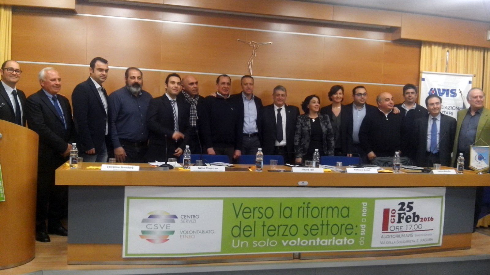  Ragusa – Si è svolto il convegno “Verso la riforma del Terzo Settore: un solo volontariato da Sud a Nord”