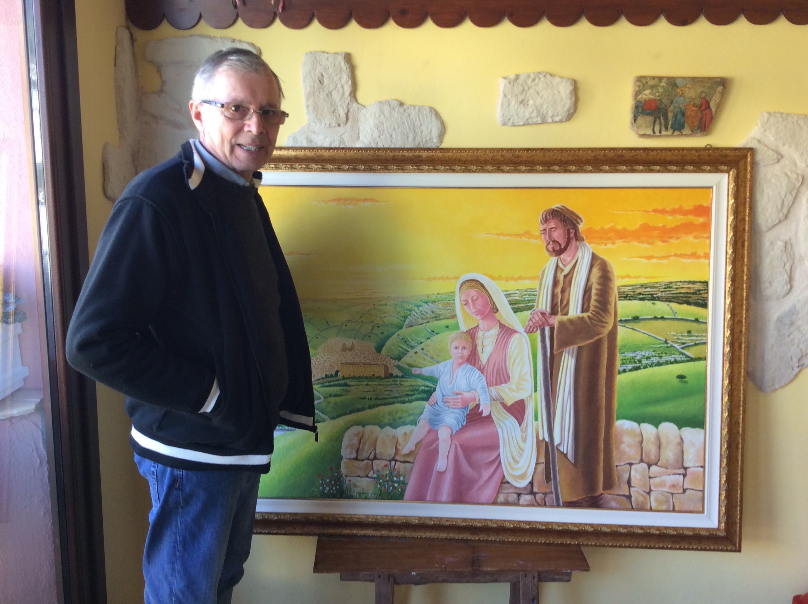  Donato all’ex vescovo Urso un dipinto realizzato dal maestro Giovanni Aquila