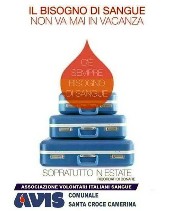  Santa Croce – Avis, giornata di donazione domenica 7 agosto nella sede di via Settembrini dalle 7.30 alle 12