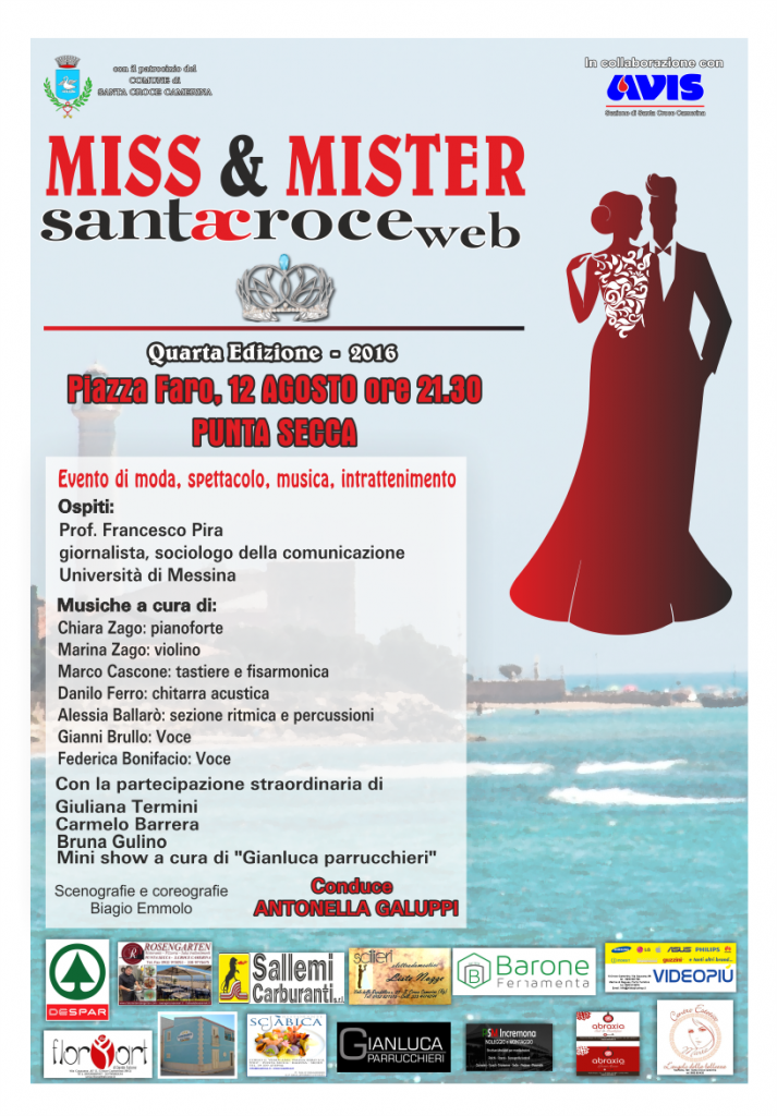 Manifesto Miss & Mister Santa Croce Web 2016