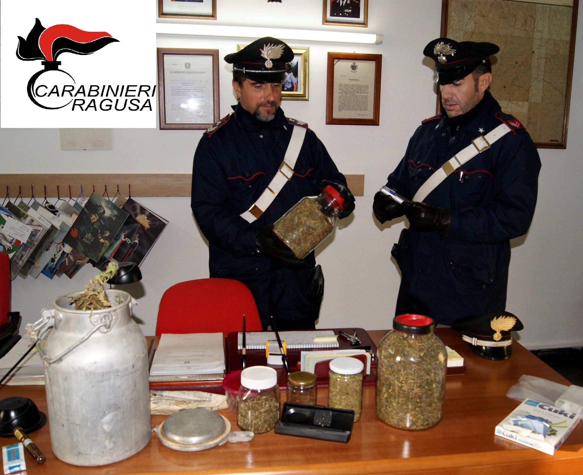Ragusa – Arrestato un 52enne per detenzione ai fini di spaccio di stupefacente