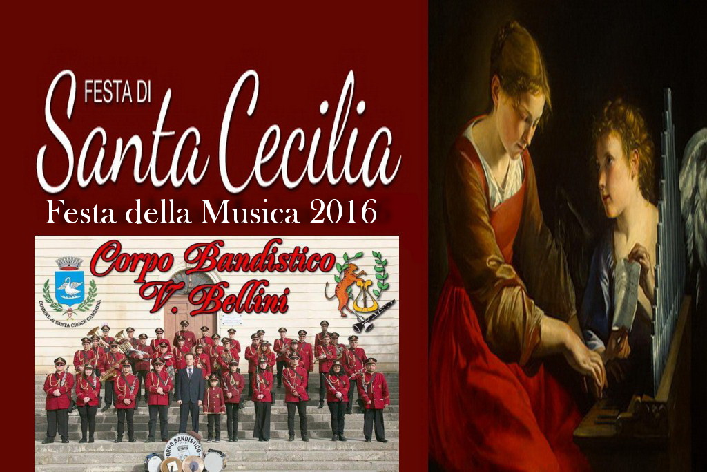 Santa Croce – Domenica si celebra la festa di Santa Cecilia, la banda musicale omaggia la sua protettrice