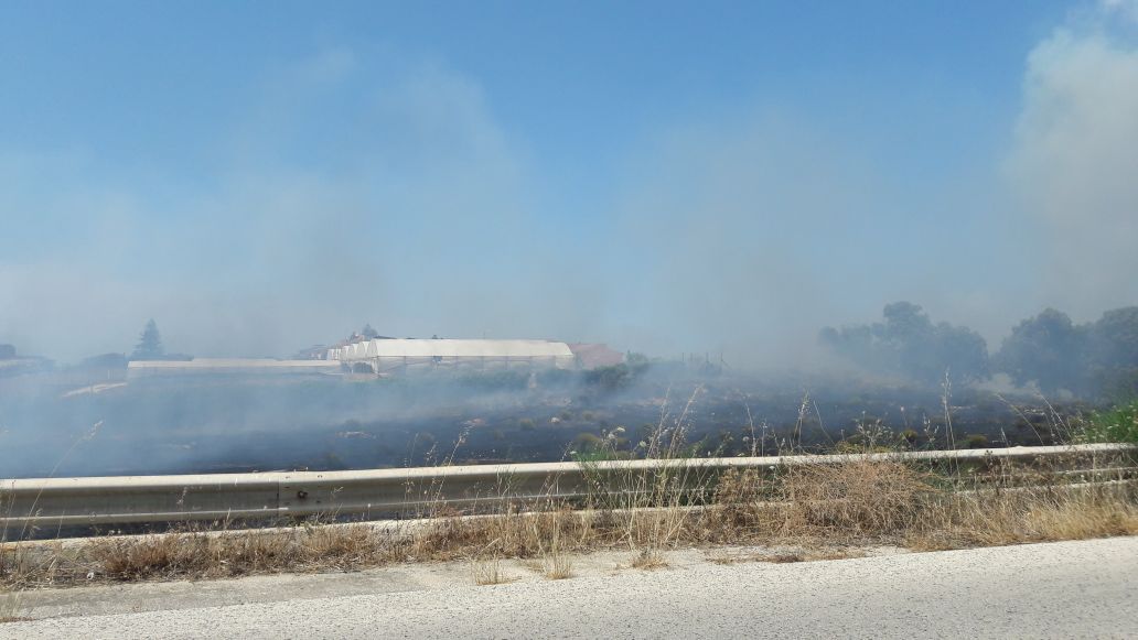  Incendio a Torre di Mezzo: canneto in fiamme, lambite alcune abitazioni VIDEO