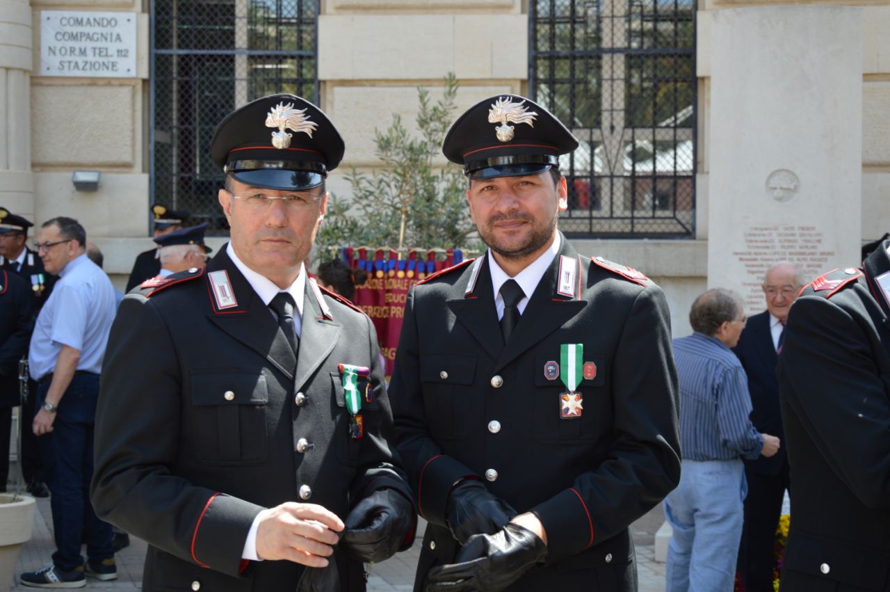 Carabinieri, festa per i 203 anni: encomio a Mandarà e stazione Santa Croce