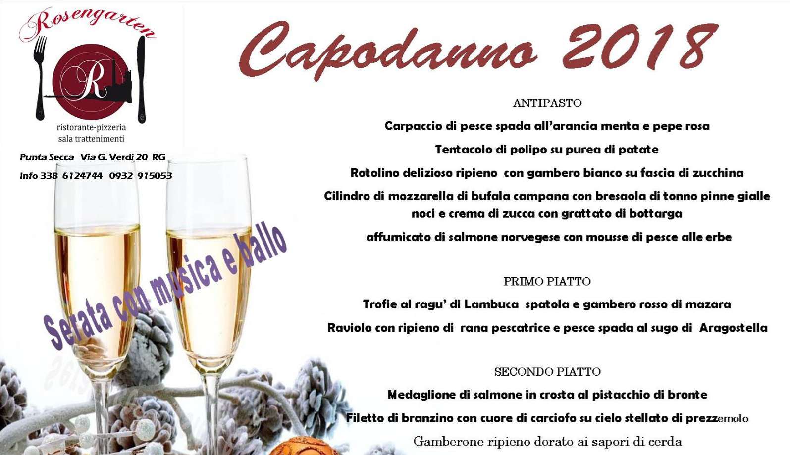  San Silvestro al Rosengarten: ecco il menu del Cenone! Aperte le prenotazioni