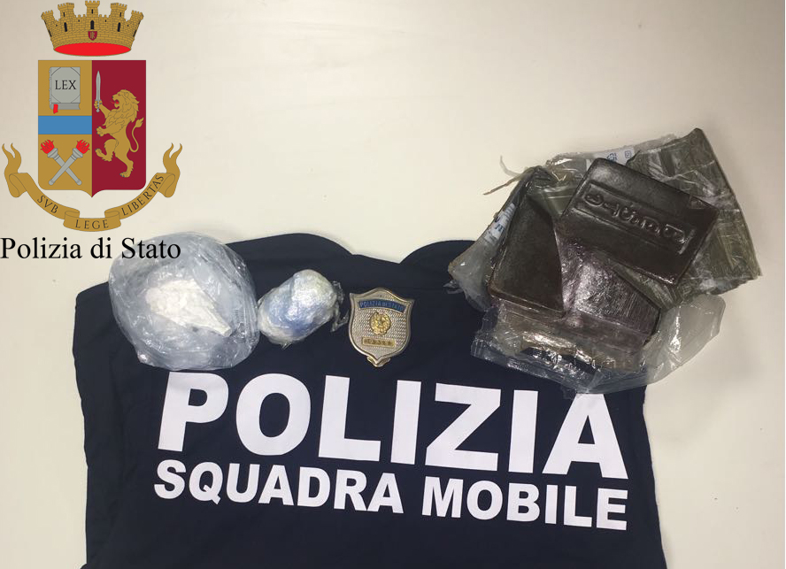  Vittoria – Trovato con cocaina e hashish per 20mila euro: arrestato un albanese