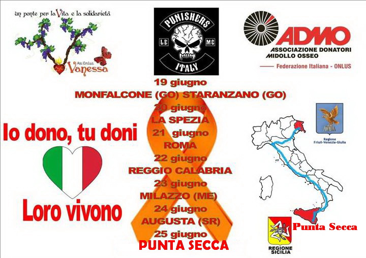  Bikers fino al midollo: l’evento Admo si conclude lunedì a Punta Secca