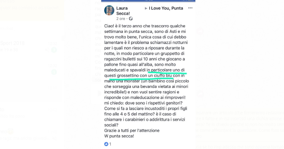 Dettagli su minore finiscono su gruppo Facebook: la discussione degenera