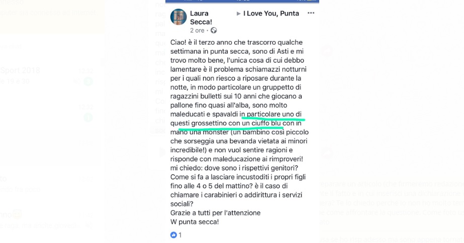  Dettagli su minore finiscono su gruppo Facebook: la discussione degenera