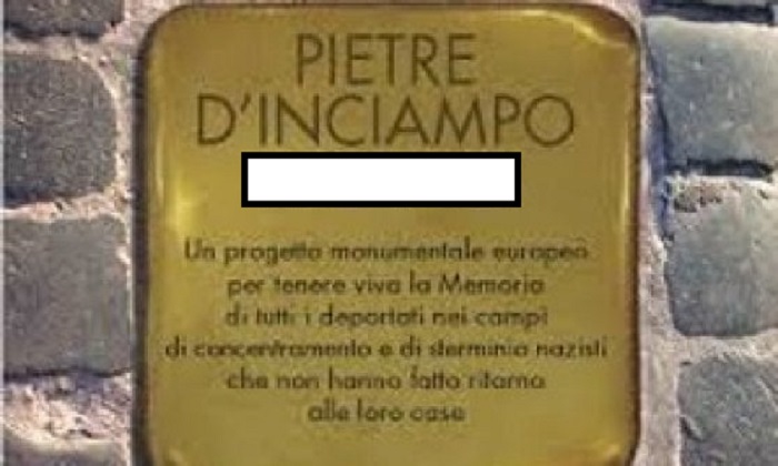  “Pietra d’inciampo” a casa Puglisi. Per tener vivo il ricordo della Shoah