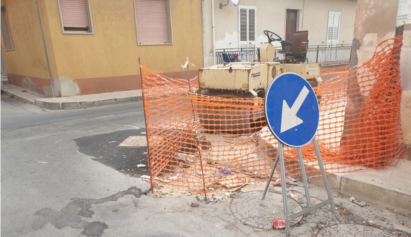  I cantieri di Enel distribuzione e il rischio di incidenti in via Carmine