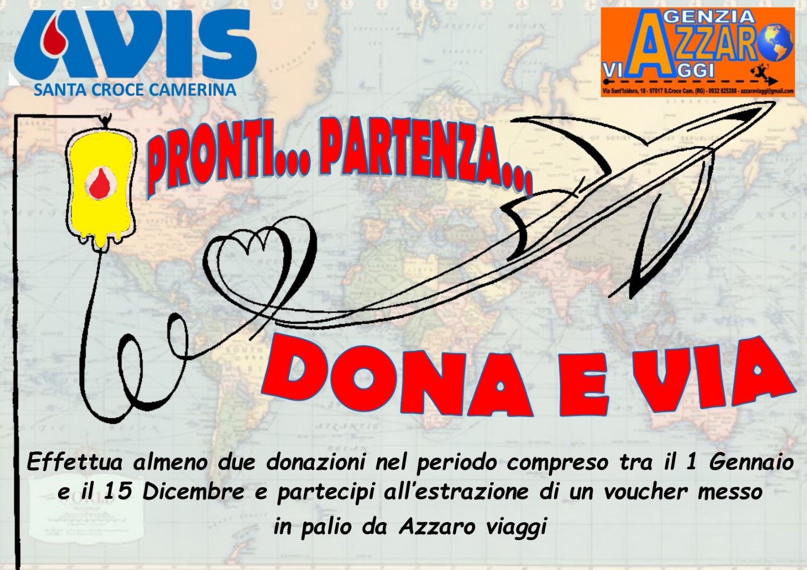  Dona il sangue e ricevi un voucher: domenica appuntamento all’Avis