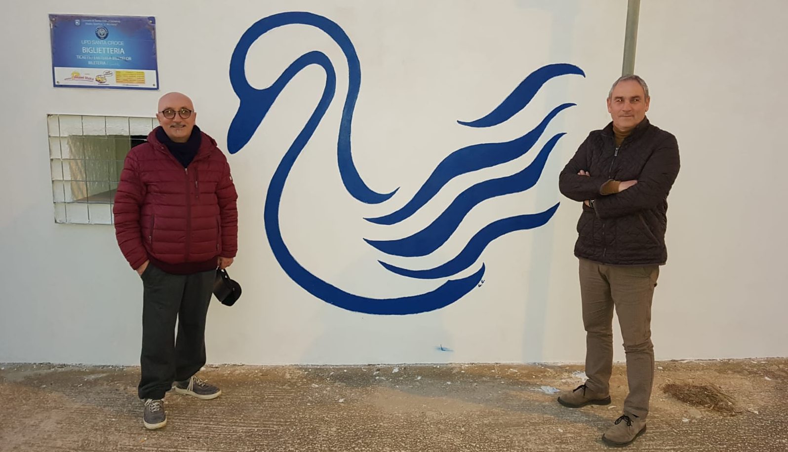  Il cigno dipinto a mano da Gianni Giacchi per l’Upd Santa Croce FOTO