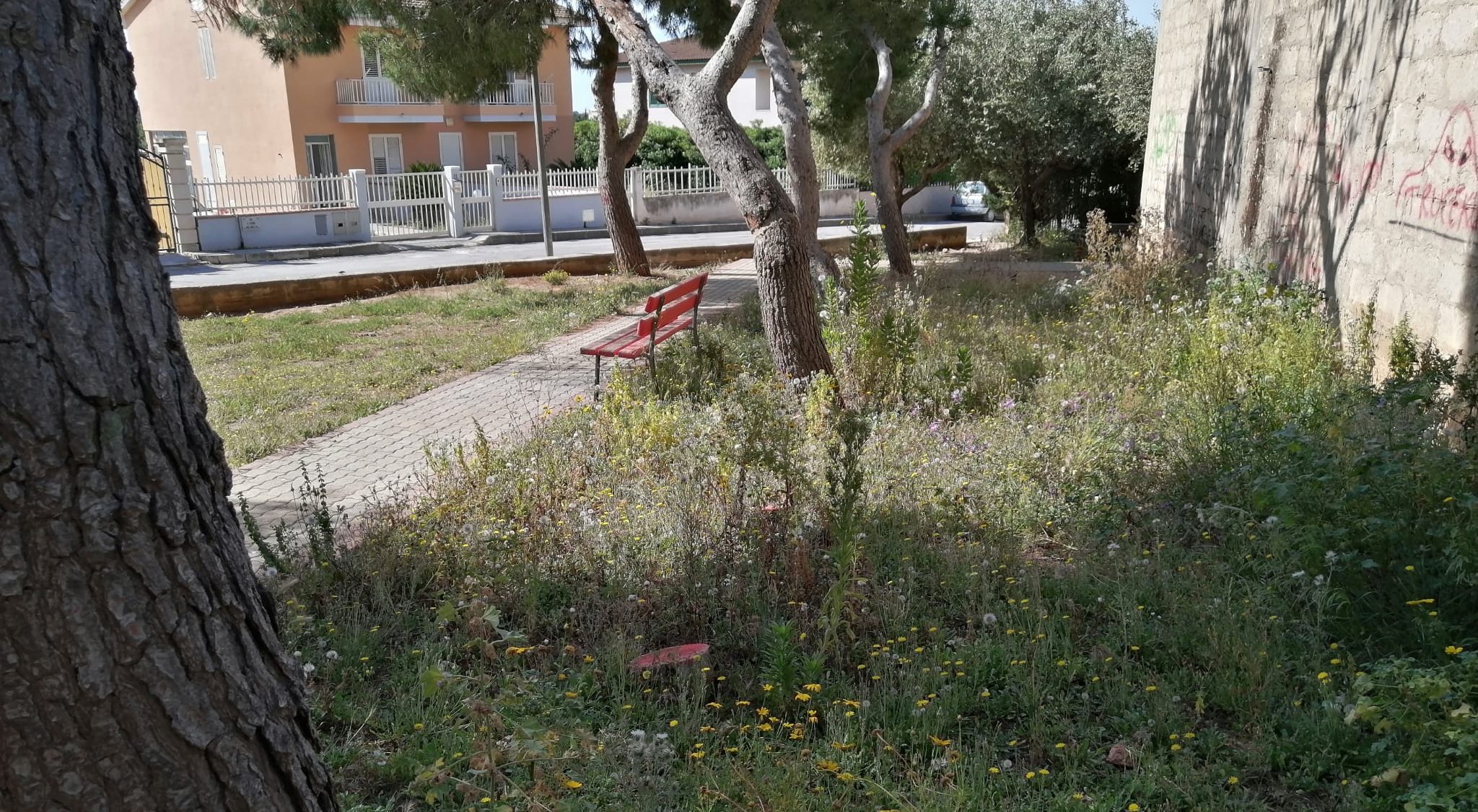  Aree verdi soffocate dal degrado. C’era un parco giochi in via Fidone