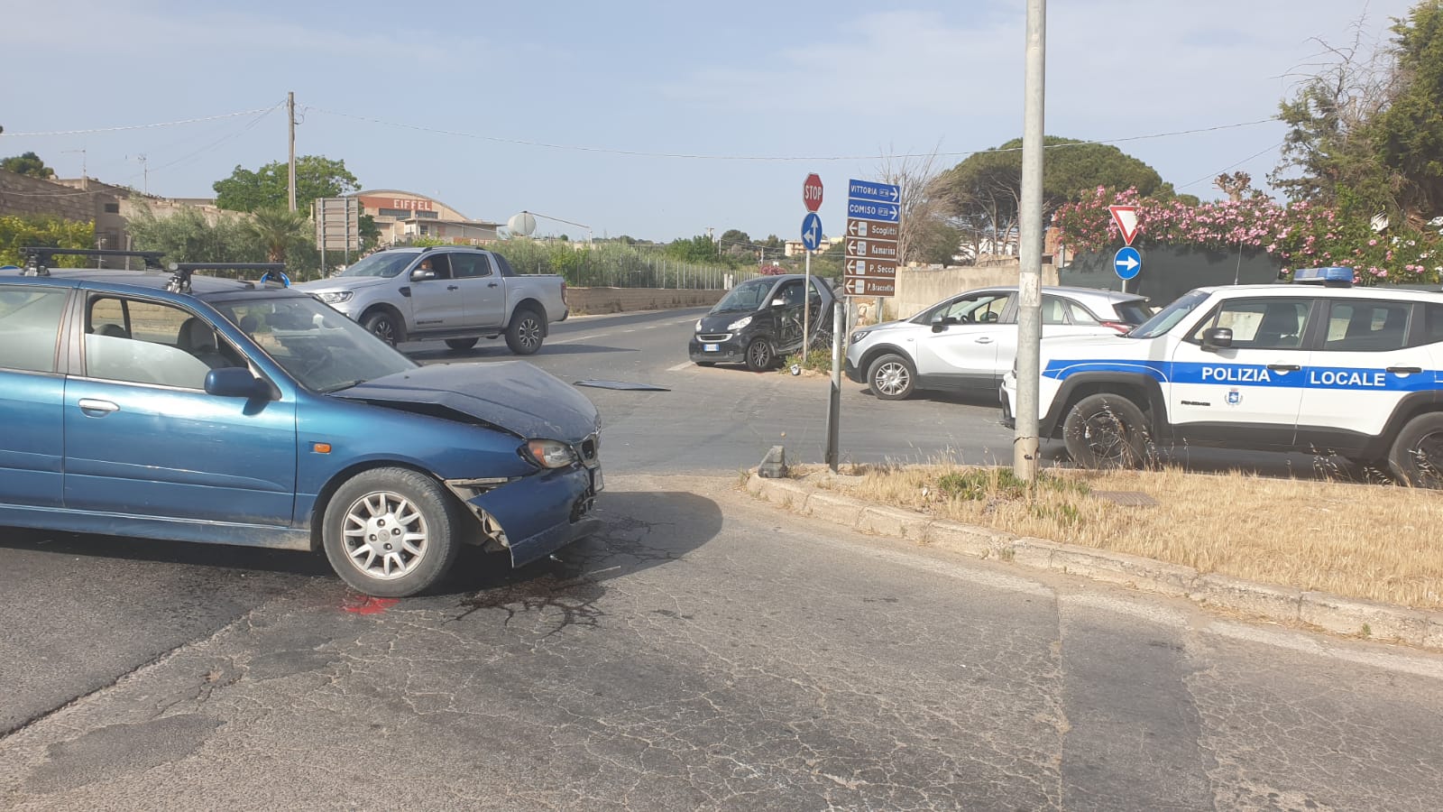  Incidente sulla S.Croce-Scoglitti: illesi i conducenti dei due mezzi