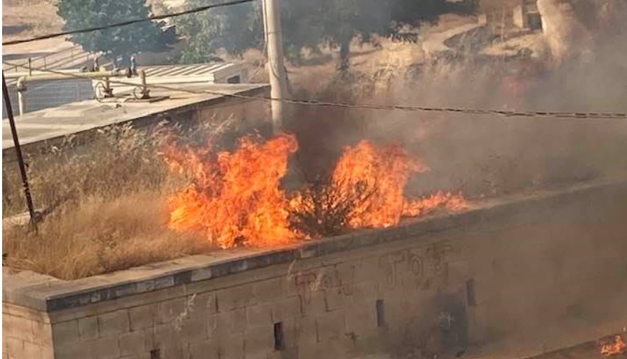  Incendio divampa a Fonte Paradiso e minaccia alcune abitazioni